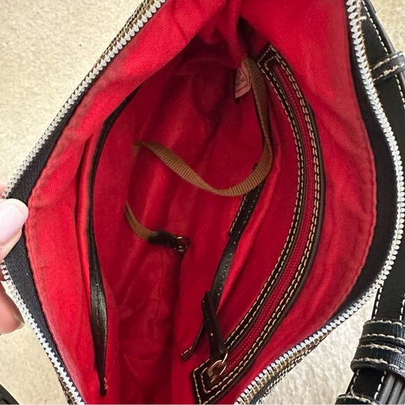 Dooney & Bourke Black Signature Monogram Hobo Shoulder Bag - Picture 13 of 16